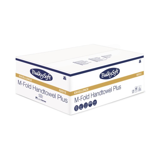 Ręcznik papierowy  Premium składany typu M-Fold ULTRA 4 panelowy, 2 warstwy, kolor biały, celuloza 3125 szt./kart.