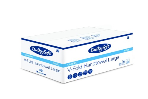 Ręcznik papierowy  Classic składany typu V-Fold ULTRA (ZZ), 2 warstwy, kolor biały, celuloza, 3000 szt./kart.