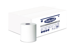 Ręcznik papierowy w roli autocut PRO , 2 warstwy, wysokość 19,5 cm, średnica 19 cm, kolor biały, celuloza, długość 150m, 6 rolek/op.