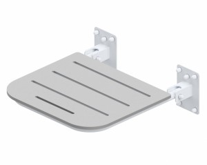 Krzesełko prysznicowe uchylne bez podpór BIAŁE