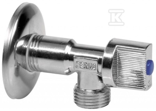 Zawór kulowy kątowy 1/2x3/4",rozeta Onnline 