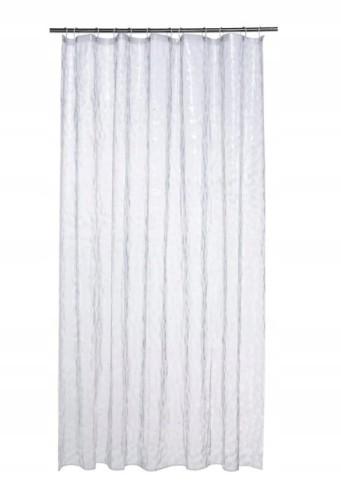 Zasłona prysznicowa  180X200 + kółka do zawieszania