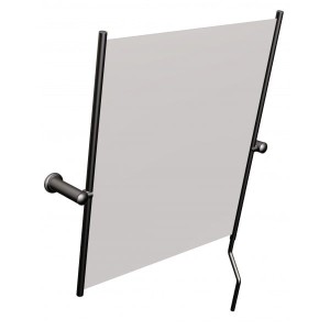 Lustro uchylne z rączką dla niepełnosprawnych 50 x 60 cm Czarne
