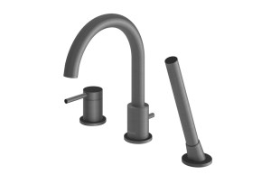 Bateria wannowa z obrotową wylewką Kohlman AXEL GRAY grafitowy QB241AG