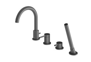 Bateria wannowa z obrotową wylewką AXEL GRAY QB244AG Kohlman