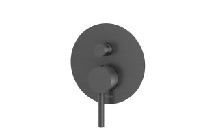 Bateria wannowo-prysznicowa ścienna Kohlman AXEL GRAY grafitowy QW210AG