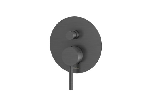 Bateria wannowo-prysznicowa ścienna Kohlman AXEL GRAY grafitowy QW210AG