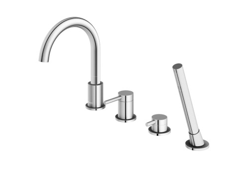 Bateria wannowa z obrotową wylewką Kohlman AXEL QB244A CHROM 