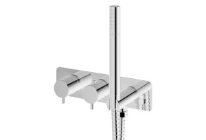 Bateria wannowo - prysznicowa termostatyczna podtynkowa Kohlman AXEL QW265A CHROM