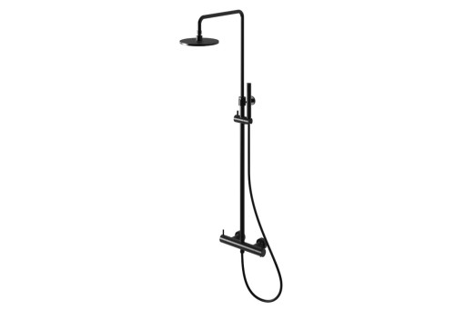 Zestaw prysznicowy  z bateria termostatyczną Kohlman AXEL BLACK QW273AB