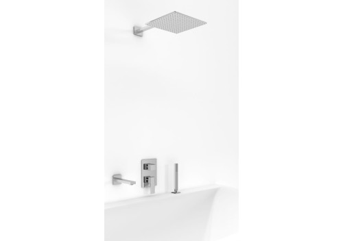 Zestaw wannowy z deszczownicą 25 cm i słuchawką EXCELENT QW211HQ25-007 