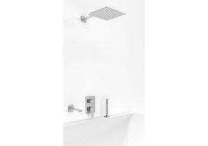 Zestaw wannowy z deszczownicą 40 cm i słuchawką EXCELENT QW211HQ40-007 