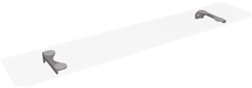 Półka szklana TECHNIC 300/SG INOX