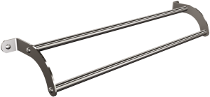 Wieszak 2-rurkowy TECHNIC 302/SG INOX