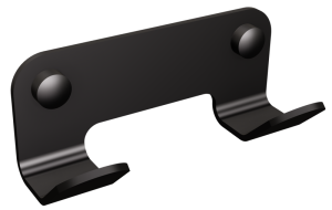 Wieszak łazienkowy 2-hakowy INOX Czarny ANDEX TECHNIC