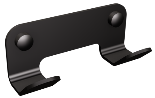 Wieszak łazienkowy 2-hakowy INOX Czarny ANDEX TECHNIC