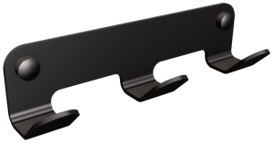 Wieszak łazienkowy 3-hakowy INOX Czarny  ANDEX TECHNIC