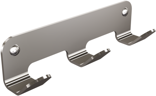Wieszak łazienkowy 3-hakowy INOX polerowany ANDEX TECHNIC