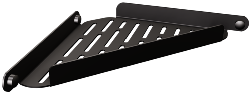 Mydelniczka ażurowa narożna TECHNIC CZARNA 316/NG