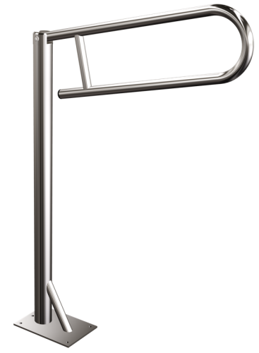 ANDEX Uchwyt podłogowy uchylny 60 cm połysk