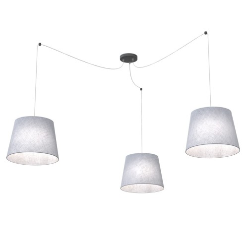 Lampa wisząca ASCOT 3 GRAY