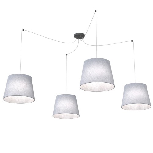 Lampa wisząca ASCOT 4 GRAY