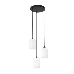 Lampa wisząca VERDI 3PREM BL OPAL