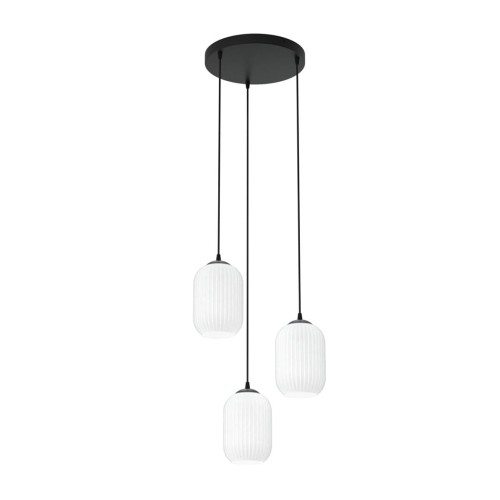 Lampa wisząca VERDI 3PREM BL OPAL