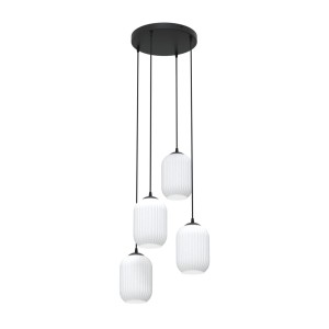 Lampa wisząca VERDI 4PREM BL OPAL