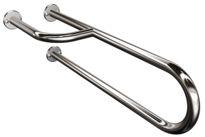 ANDEX Uchwyt półokrągły umywalkowy lewy 60cm połysk