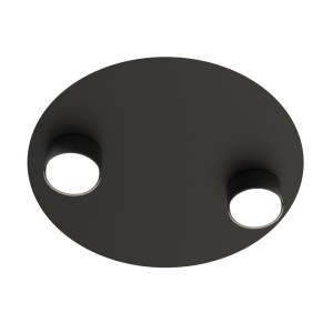  Lampa sufitowa BOLX 2 BL Czarna