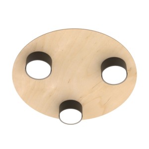 Lampa sufitowa PIXO 3 BL Czarna