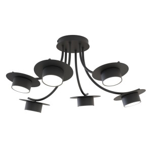 Lampa sufitowa ENSO 6 BL Czarna