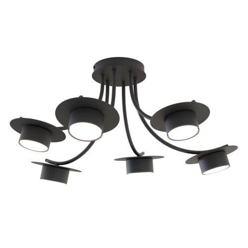Lampa sufitowa ENSO 6 BL Czarna