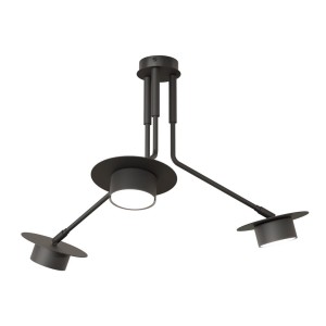 Lampa sufitowa MIZU 3xGx3 Czarna