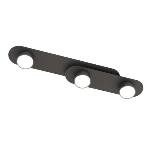 Lampa sufitowa 3xGX53 Czarna STILO 3 BL