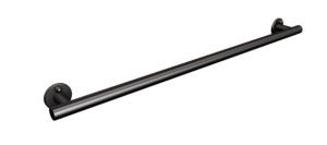 Uchwyt prysznicowy ANDEX dla osób starszych i niepełnosprawnych 76,5 cm stal nierdzewna CZARNY