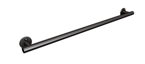 Uchwyt prysznicowy ANDEX dla osób starszych i niepełnosprawnych 76,5 cm stal nierdzewna CZARNY