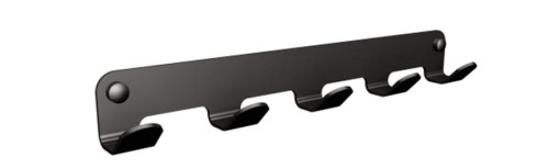 Wieszak łazienkowy 5-hakowy INOX Czarny ANDEX TECHNIC