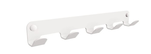 Wieszak łazienkowy 5-hakowy INOX Biały ANDEX TECHNIC