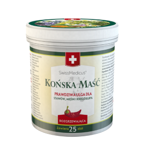 Szwajcarska KOŃSKA MAŚĆ rozgrzewająca SwissMedicus 250ml