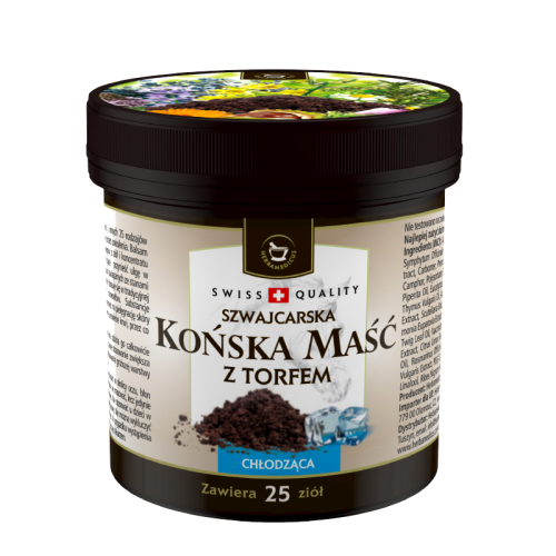 Szwajcarska KOŃSKA MAŚĆ z Torfem chłodząca SwissMedicus 225ml