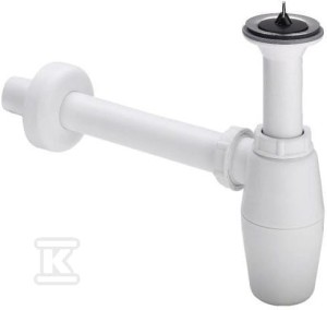 Syfon butelkowy 5/4"x5/4" tworzywo sztuczne / biały 