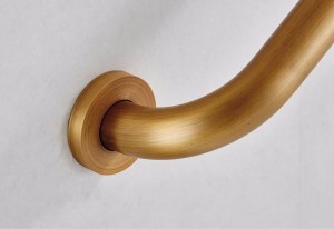 Uchwyt łazienkowy stalowy prosty BD2508 MIEDZIANY 40 cm