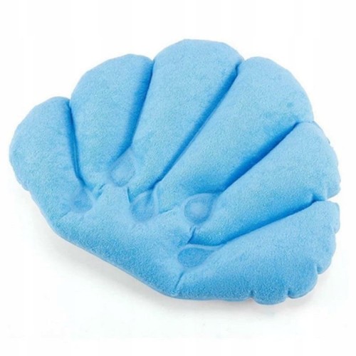 Zagłówek wannowy na przyssawki niebieski - typ muszelka PL6687