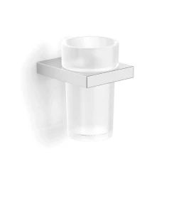 Uchwyt z kubkiem / chrom / szkło matowe Stella Kobe