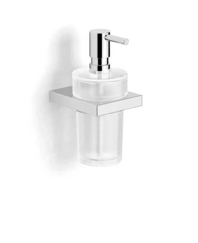 Dozownik do mydła w płynie / chrom, szkło matowe Stella Kobe