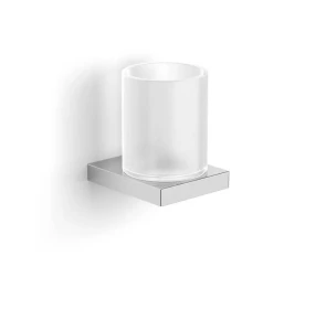 Uchwyt z kubkiem / chrom, szkło matowe Kobe