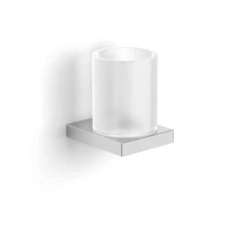 Uchwyt z kubkiem / chrom, szkło matowe Kobe