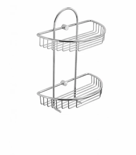 Uniwersalny koszyk Stella łazienkowy podwójny / chrom